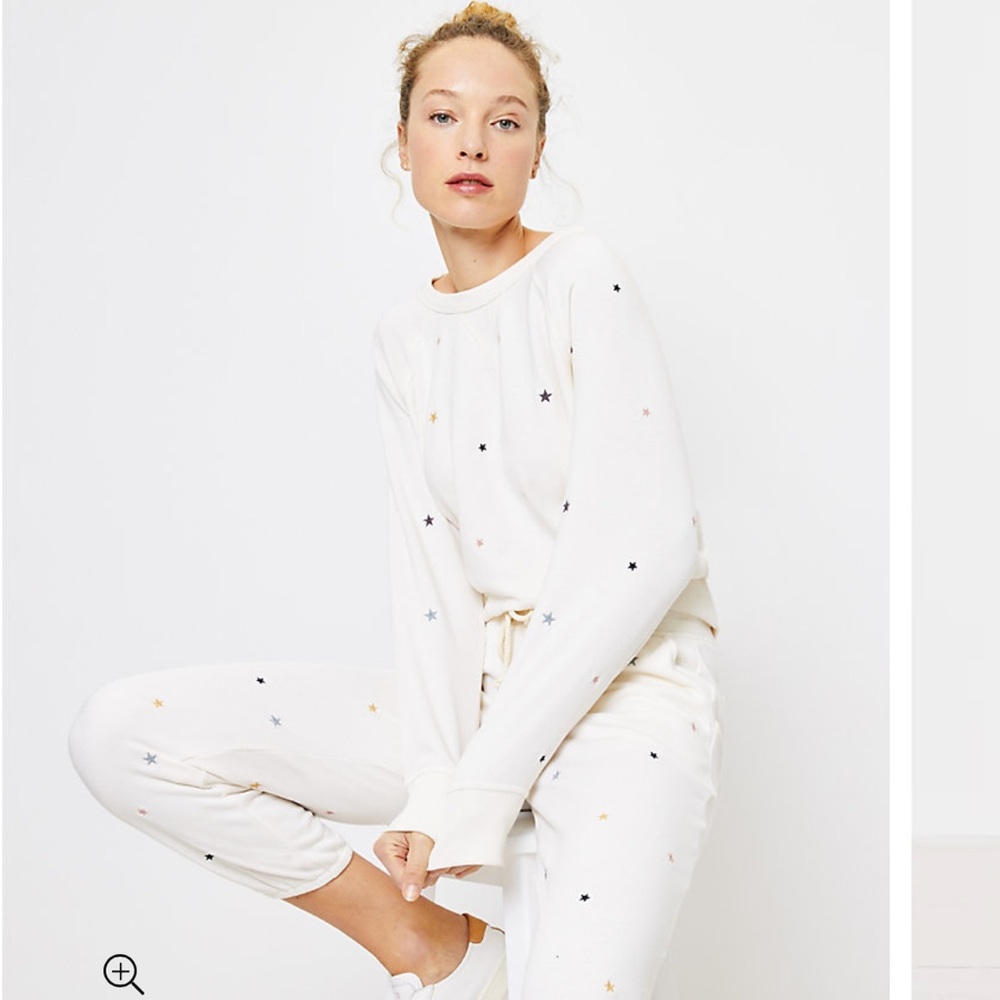 Set of Lou & grey sweatpants and sweatshirt, cream, XSP